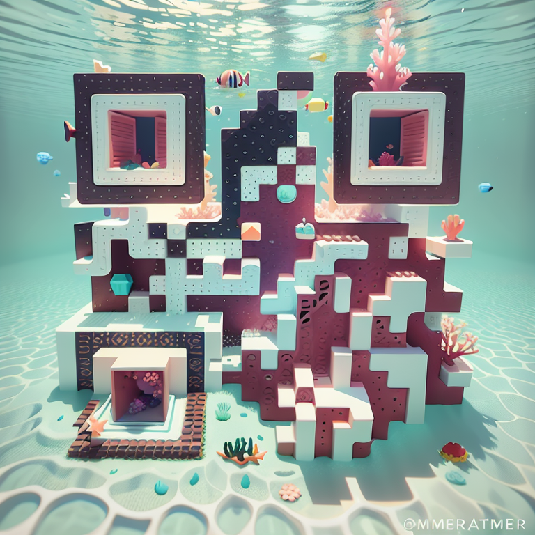 I created a website that blends an image with QR codes using AI ...