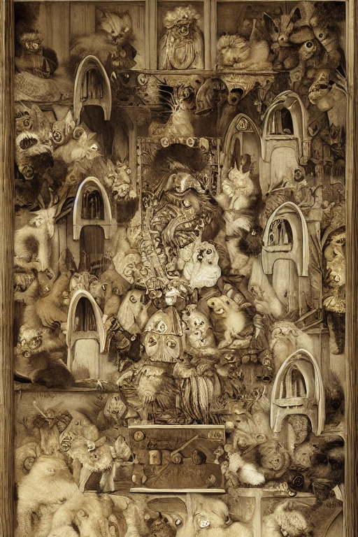 Furry monsters, by da Vinci