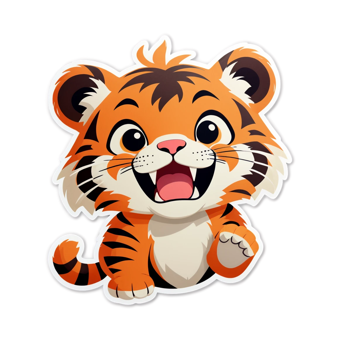 little tiger meme stickers