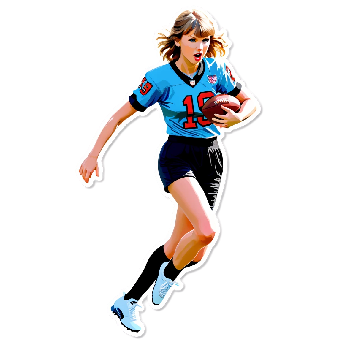 taylor swift playing american football taylor-swift stickers