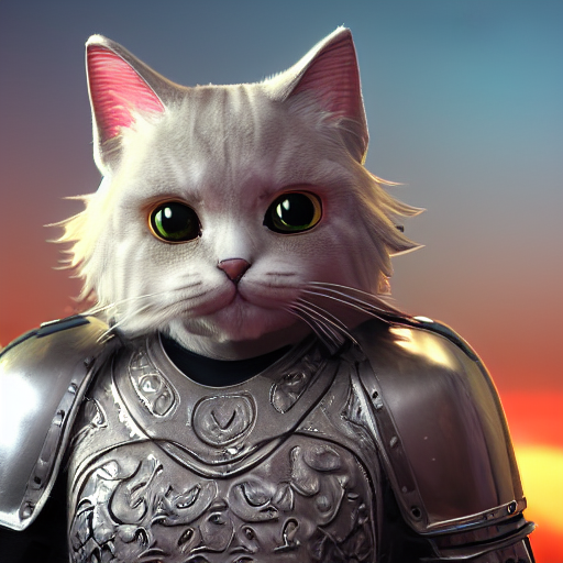 Prompt Cat Stable Diffusion prompt: super cute fluffy cat warrior in - PromptHero
