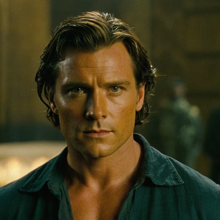 front shot, actor photo of a I man  looks at viewer, cinematic shot