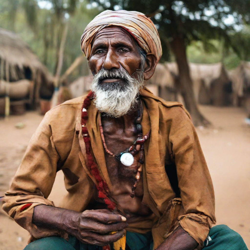an indian man, realistic, HD color photograph