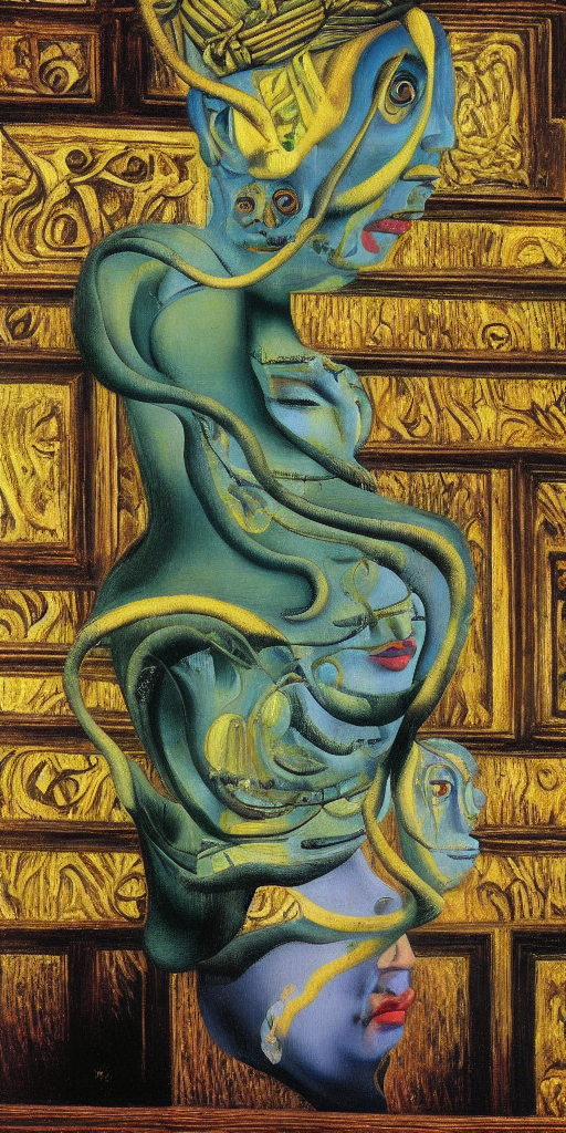 by Frida Kahlo by Rene Magritte surrealist by Salvador Dali by Picasso by Rembrandt by Vincent van Gogh by Gustav Klimt 