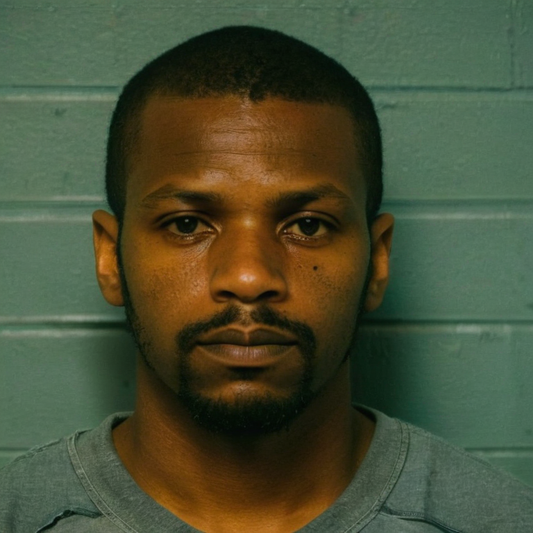 front shot, mugshot photo of a   looks at viewer, cinematic shot