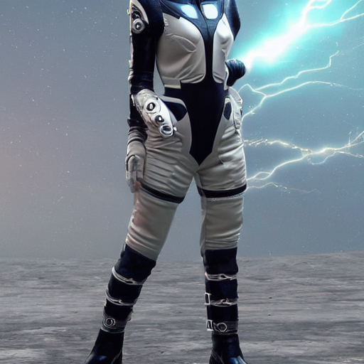 Stable Diffusion prompt: A beautiful girl space suit with - PromptHero