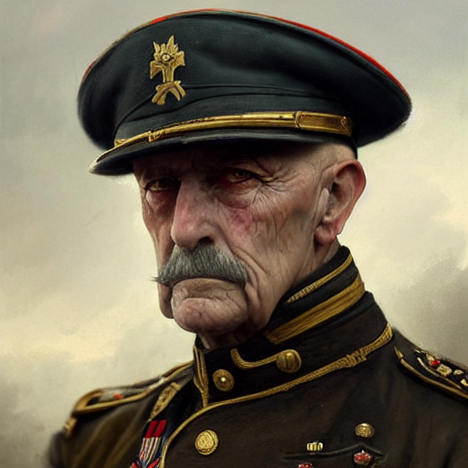 Stable Diffusion prompt: a portrait of an old world war - PromptHero
