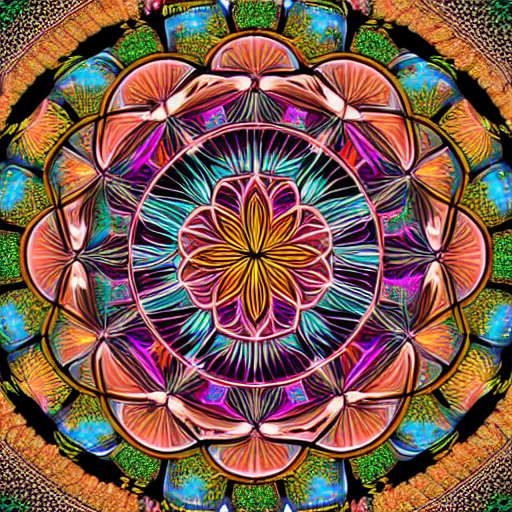 Stable Diffusion prompt: Mandala Altar, Flower of Life, - PromptHero