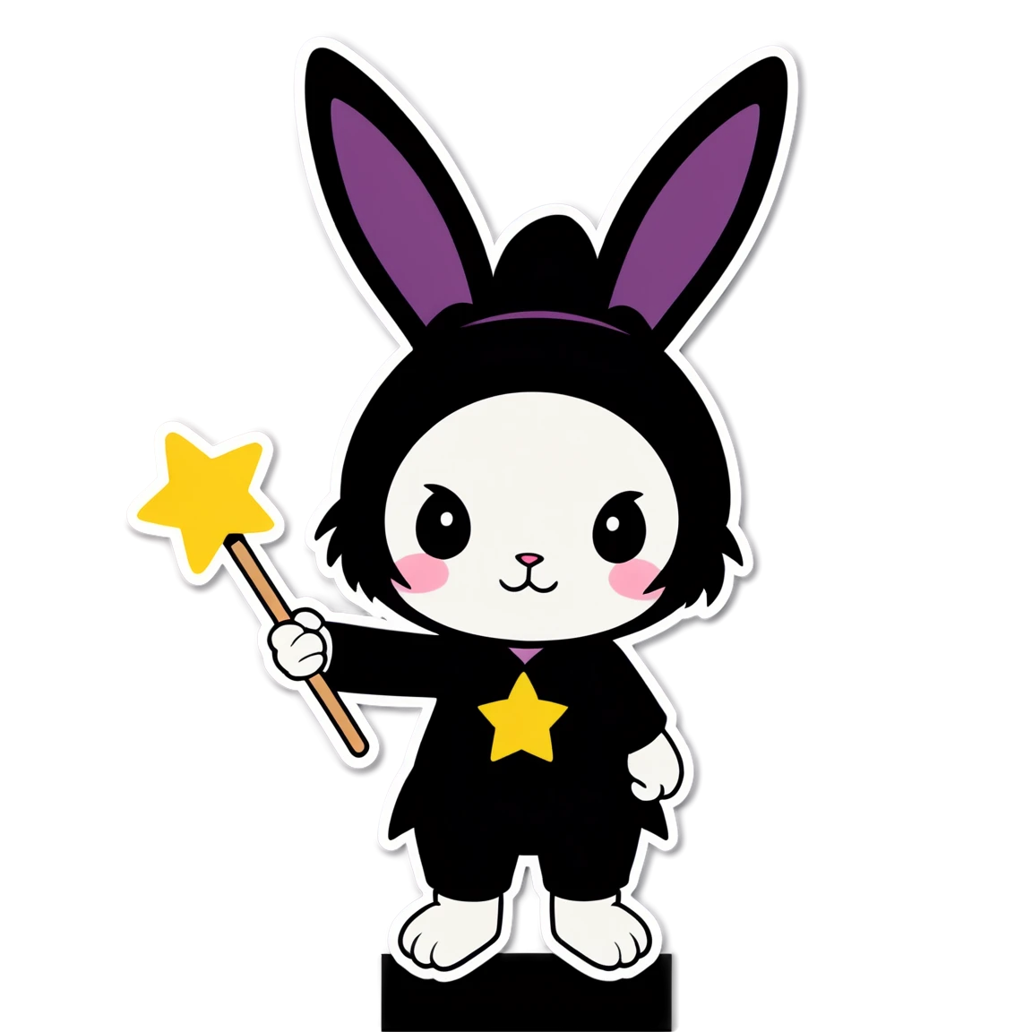 rabbit, magic wand kuromi stickers