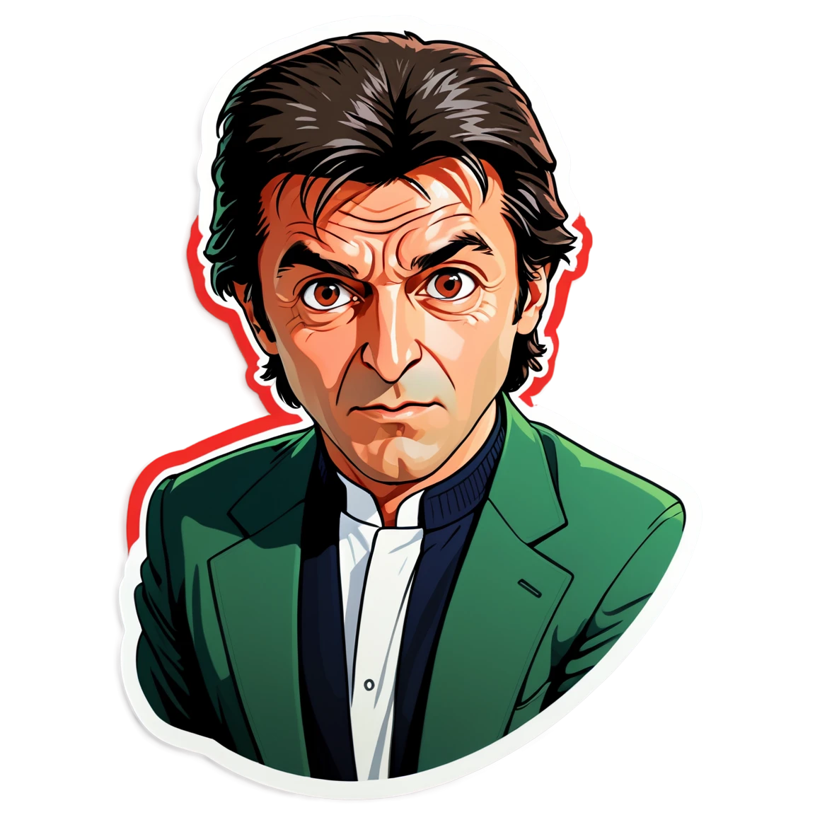 imran khan pti anime stickers