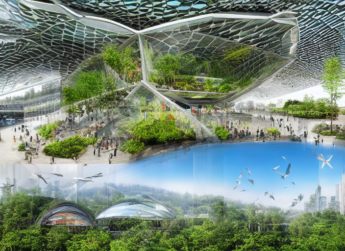 Seattle Public Library, Amazon forest domes eco habitat