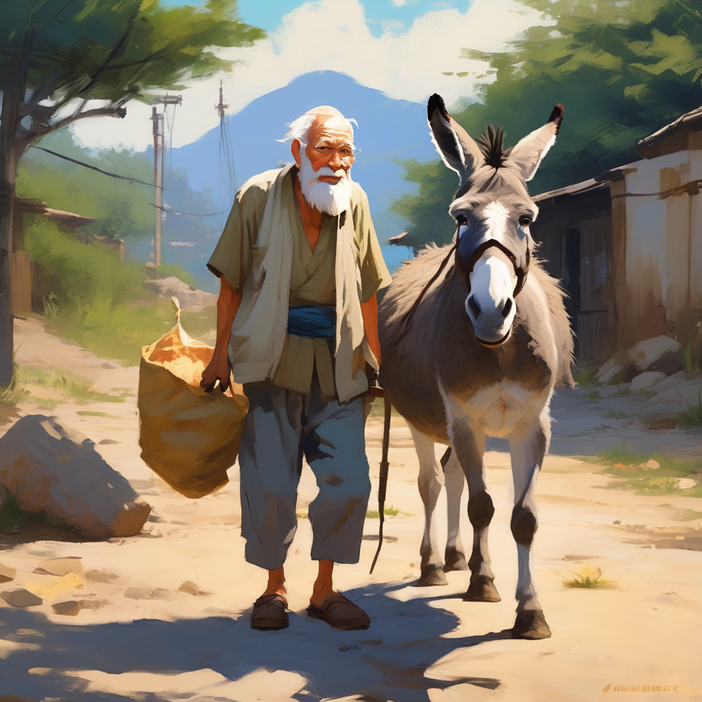 the merchant salt and his donkey
