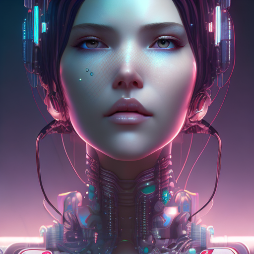 Openjourney prompt: Beautiful cyberpunk netrunner girl By - PromptHero