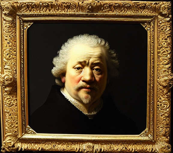 Painting of a person by  Rembrandt