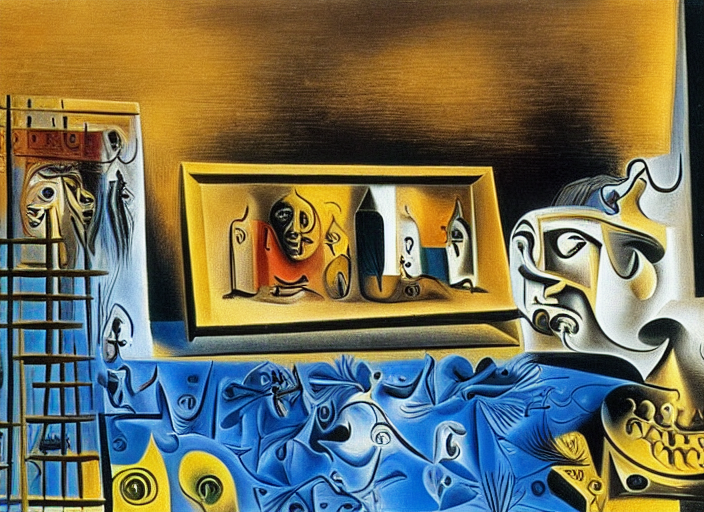 by Picasso by Salvador Dali