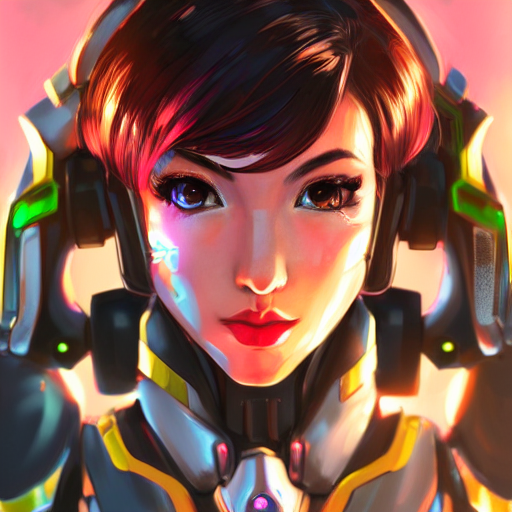 Stable Diffusion prompt: dva overwatch, shiny, intricate, - PromptHero