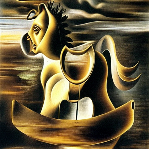 by Salvador Dali by da Vinci