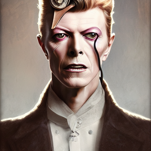 Stable Diffusion prompt: portrait of david bowie, - PromptHero