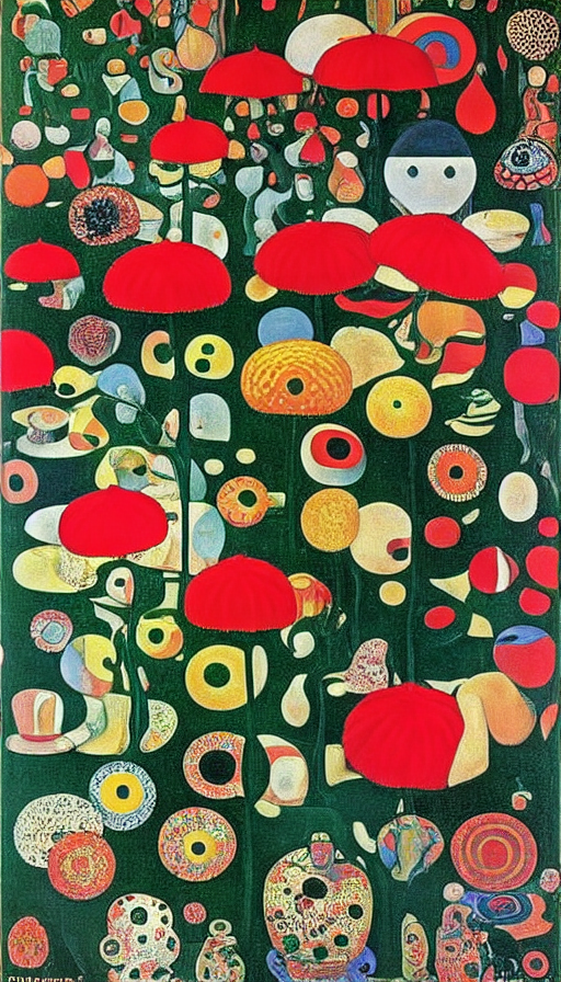 by Yayoi Kusama by Picasso by Edvard Munch by Gustav Klimt by Edward Hopper by Georgia O'Keeffe by da Vinci by Salvador 