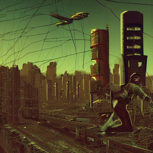 Stable Diffusion Prompt: Dystopia, Night, Retro-futurism, - Prompthero