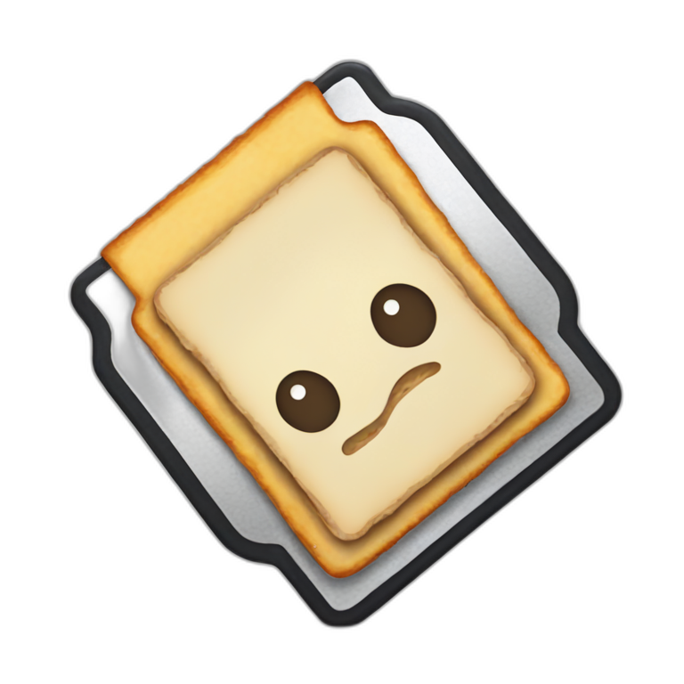 A TOK emoji of a floppy disk sandwich
