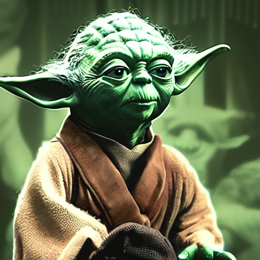 Stable Diffusion prompt: Yoda riding a dog high res - PromptHero