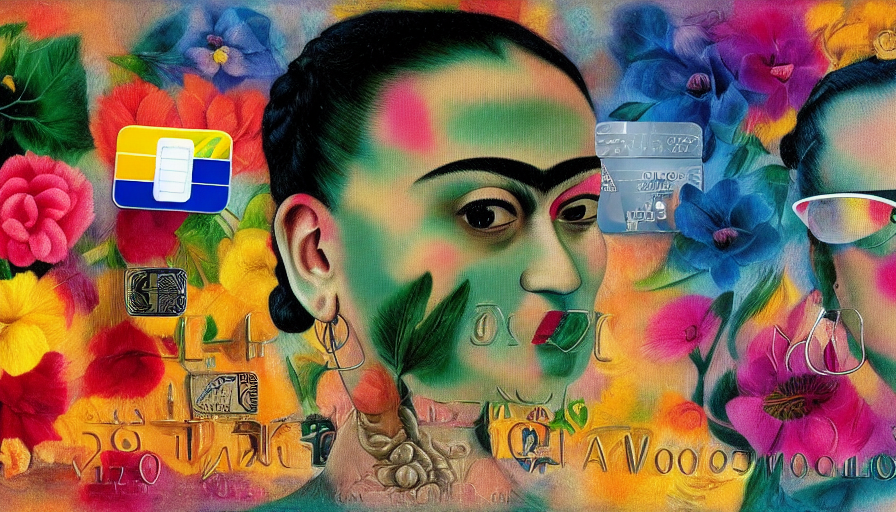 Credit card  by Frida Kahlo