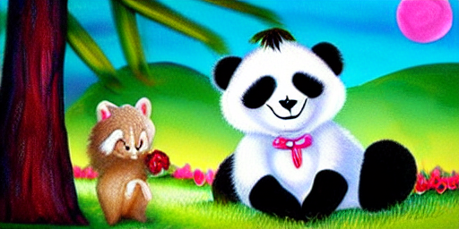 Stable Diffusion prompt: childrens book, a panda princess - PromptHero
