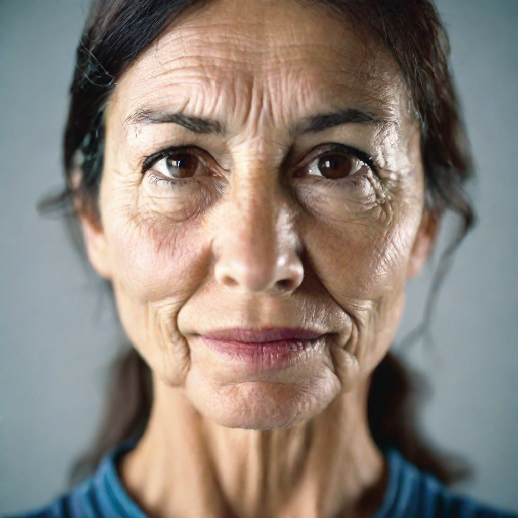 front shot, photo of age 50  looks at viewer, cinematic shot