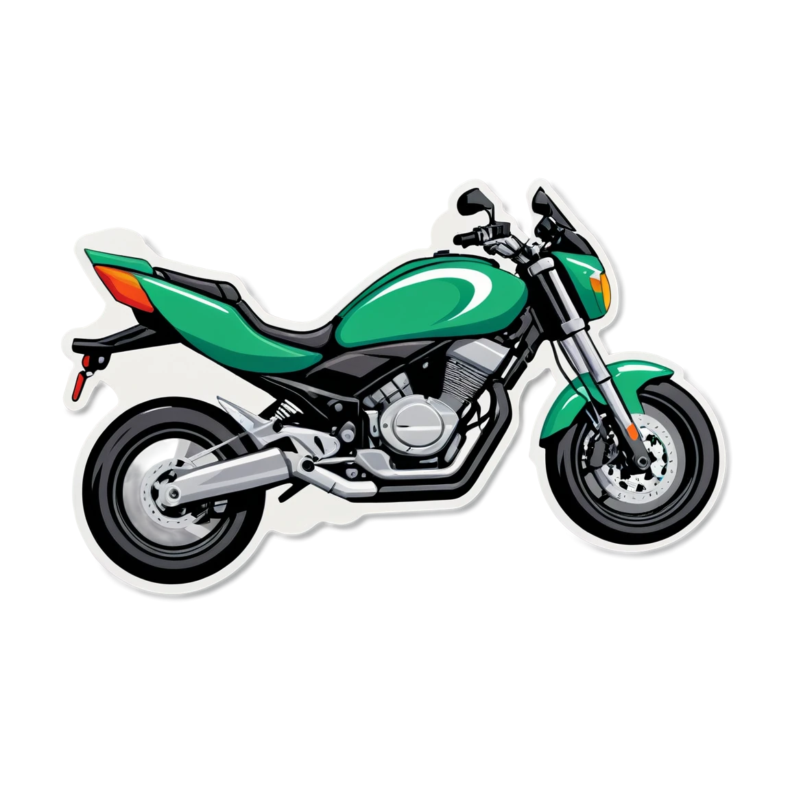 in motion motorcycle stickers