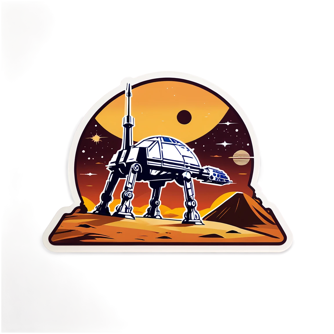 on Tatooine star-wars stickers