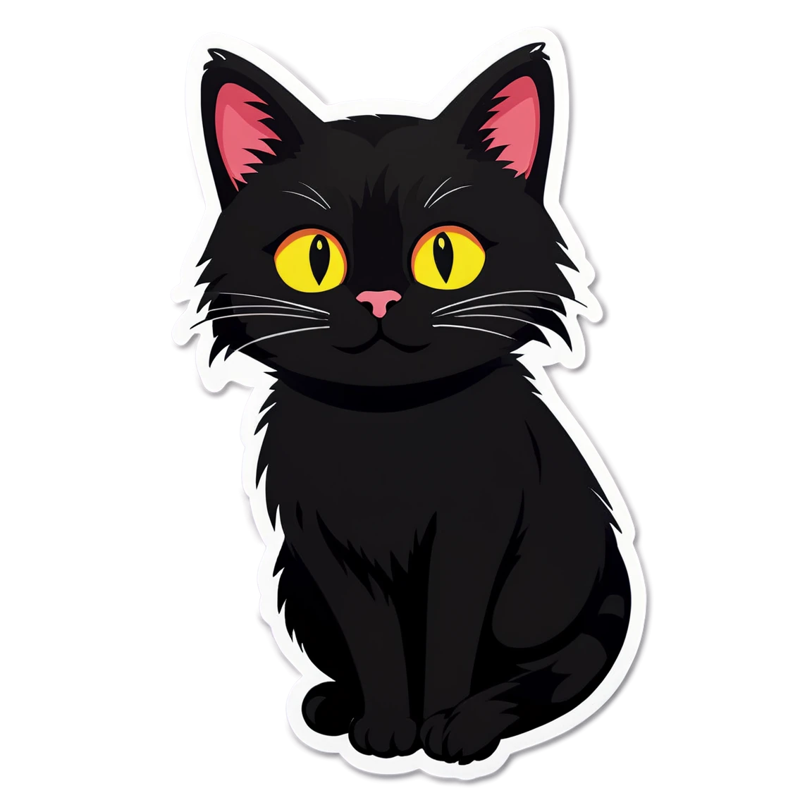 Maurosoft Cat Stickers black-cat stickers