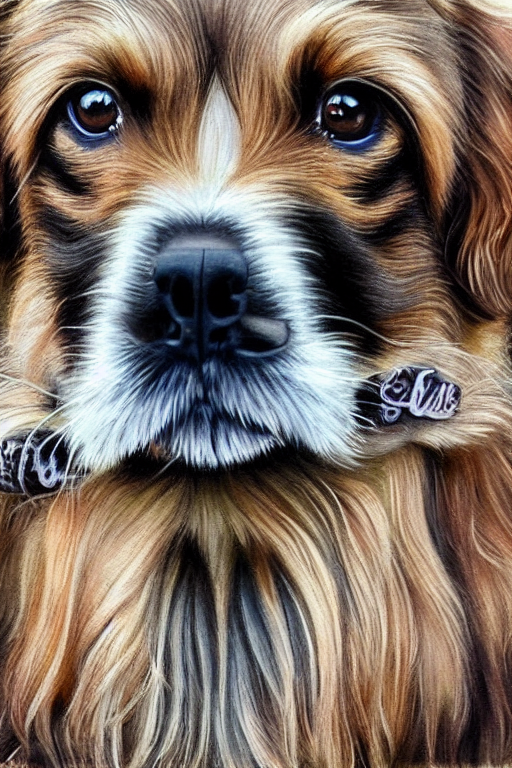 take the original and add a dog to it. Also make it realistic. 