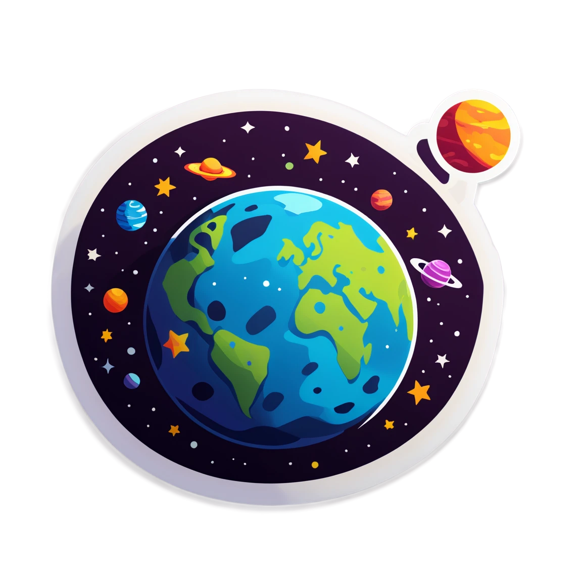 planet space stickers