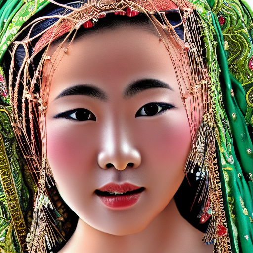 Asian woman, realistic, HD color photograph