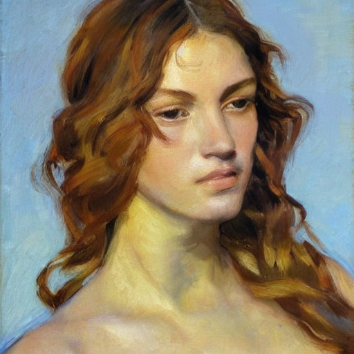 Stable Diffusion prompt: portrait of a young woman, brown - PromptHero