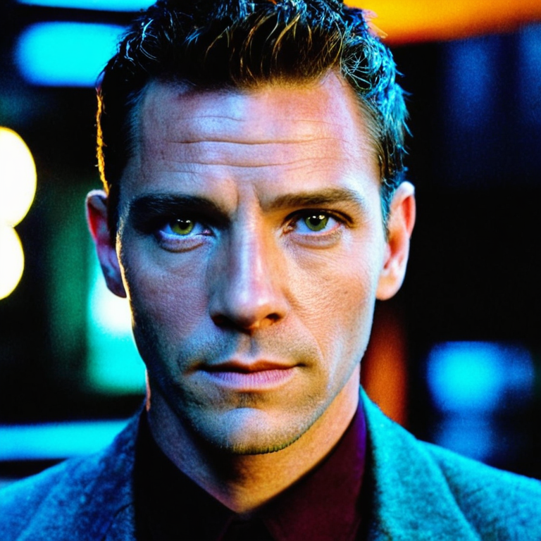 front shot, actor photo of a   looks at viewer, cinematic shot