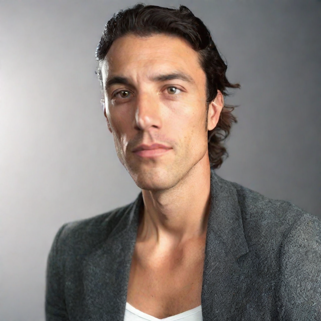 front shot, photo of a man looks at viewer, cinematic shot