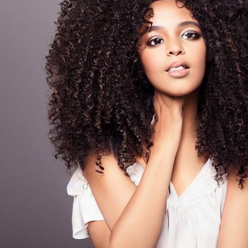 Stable Diffusion prompt: beautiful black woman curly hair - PromptHero