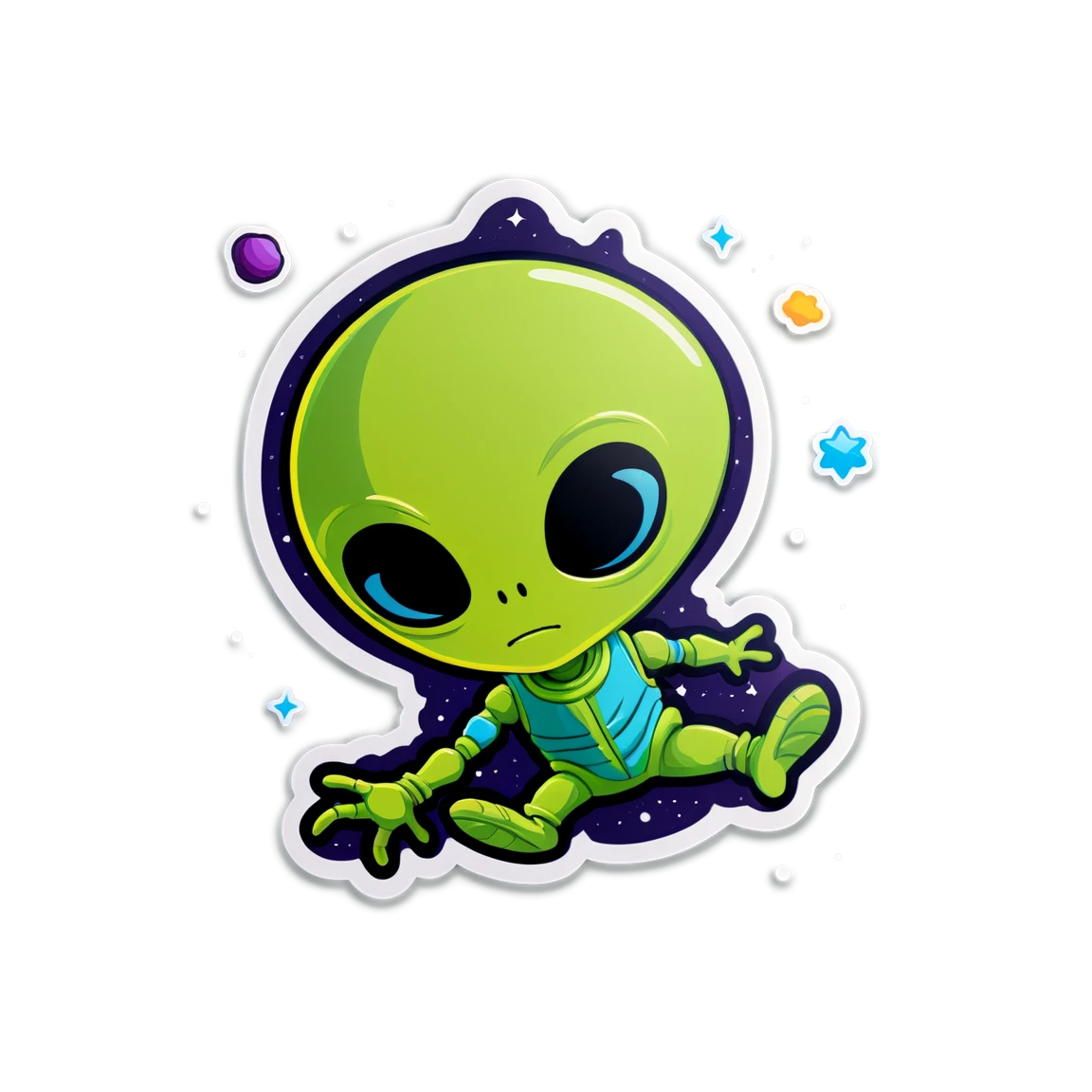 alien space stickers