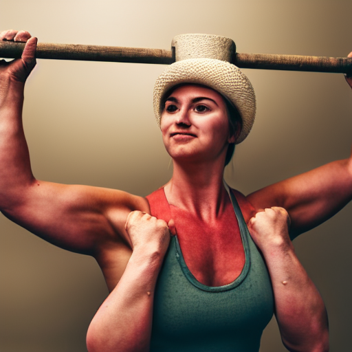 The great ham lifting championship, woman, melon hat, tank top, bathtub settings