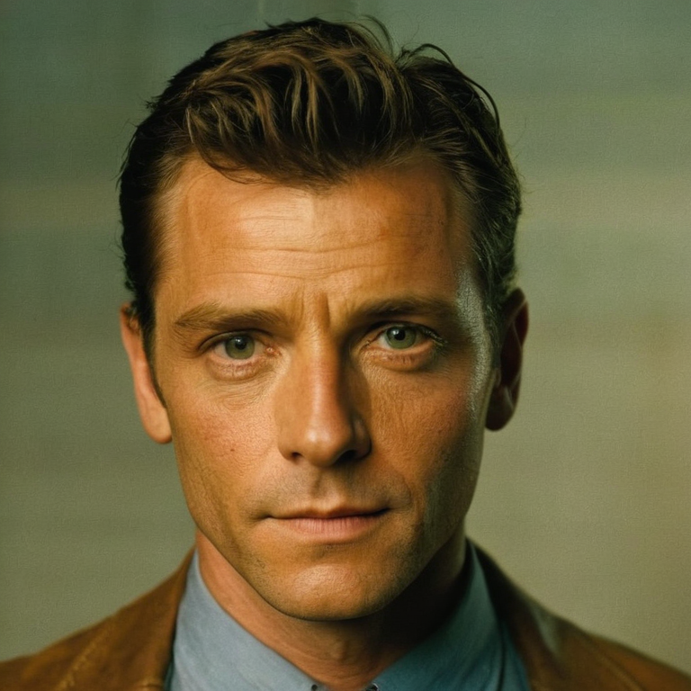 front shot, actor photo of a B l  looks at viewer, cinematic shot