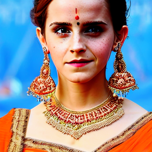 Stable Diffusion prompt: Emma watson as hindu gaddess in - PromptHero