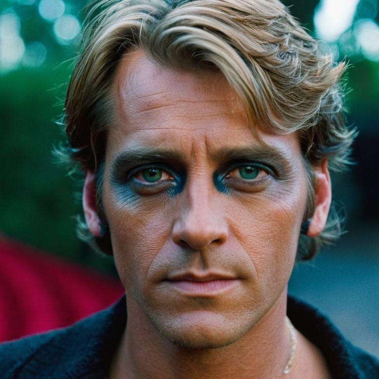 front shot, actor photo of a Man  looks at viewer, cinematic shot