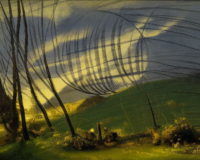 A sun and grass
 by Rembrandt