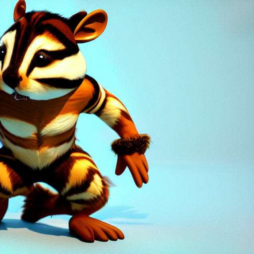chipmunk dressed in Kraven the Hunter's costume
