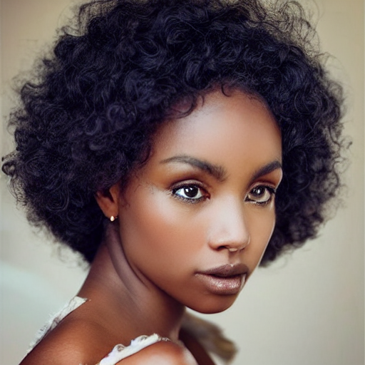 Stable Diffusion prompt: beautiful black woman curly hair - PromptHero