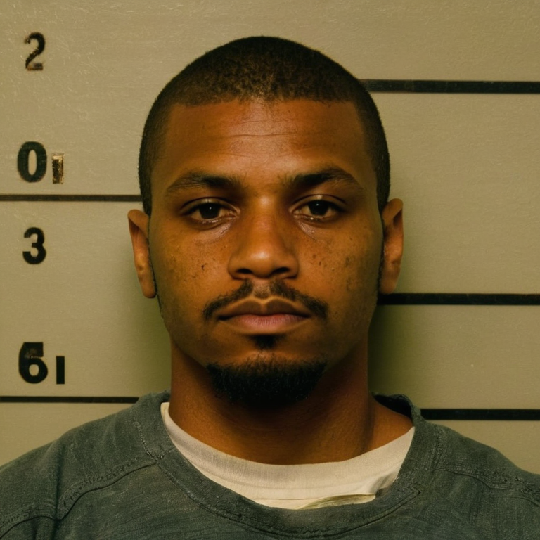 front shot, mugshot photo of a   looks at viewer, cinematic shot