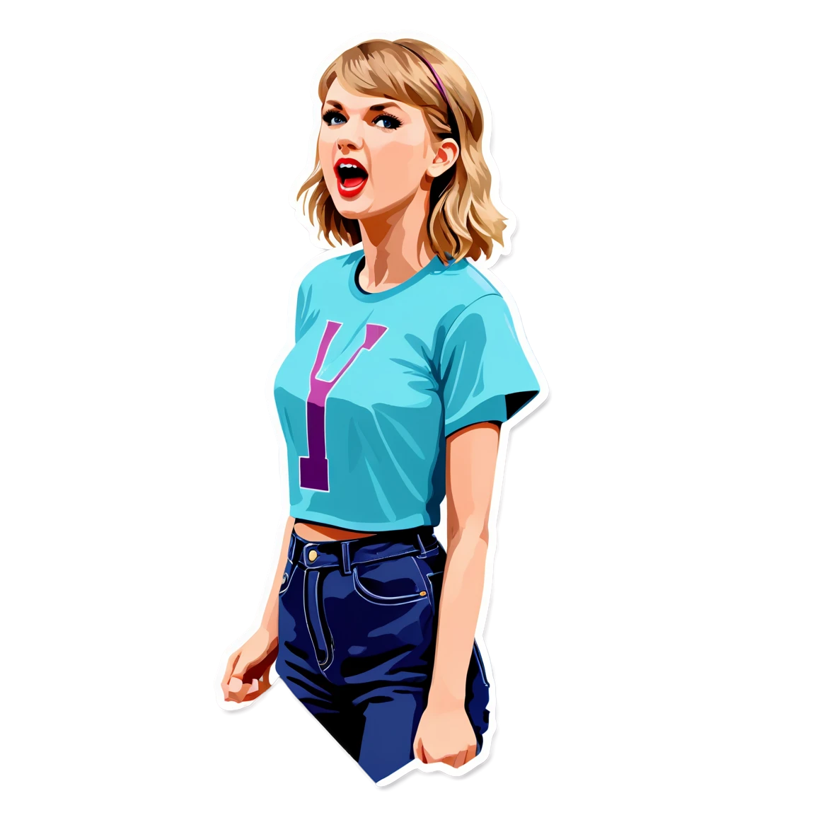 singing taylor-swift stickers