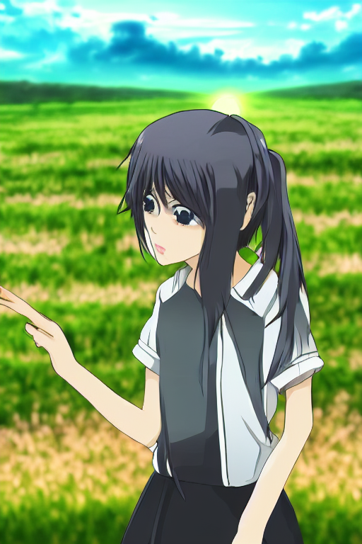 Stable Diffusion prompt: anime style girl looking to us, - PromptHero Stable Diffusion prompt: anime style girl looking to us, - PromptHero
